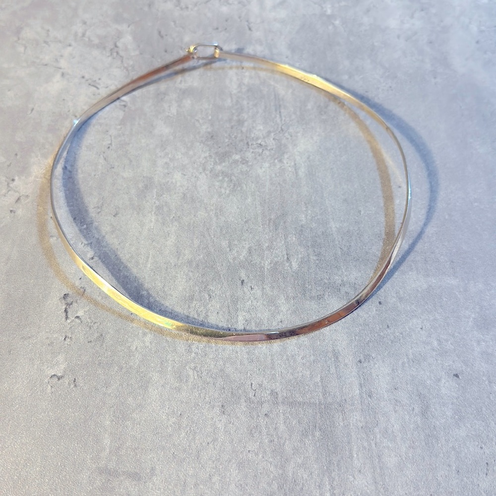 Sterling silver 17 inch collar necklace